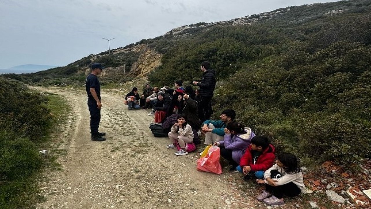 İzmir’de düzensiz göçmen mesaisi