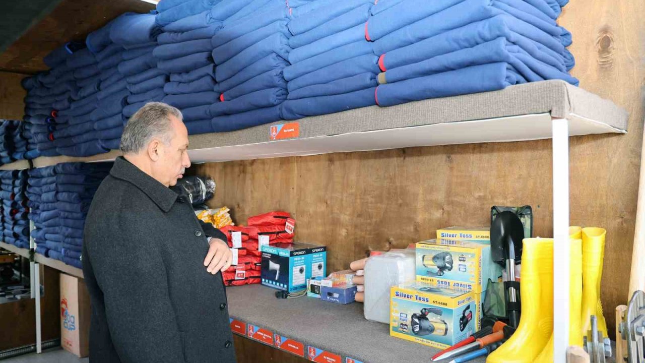 Talas’ta acil durum konteynerleri güven veriyor