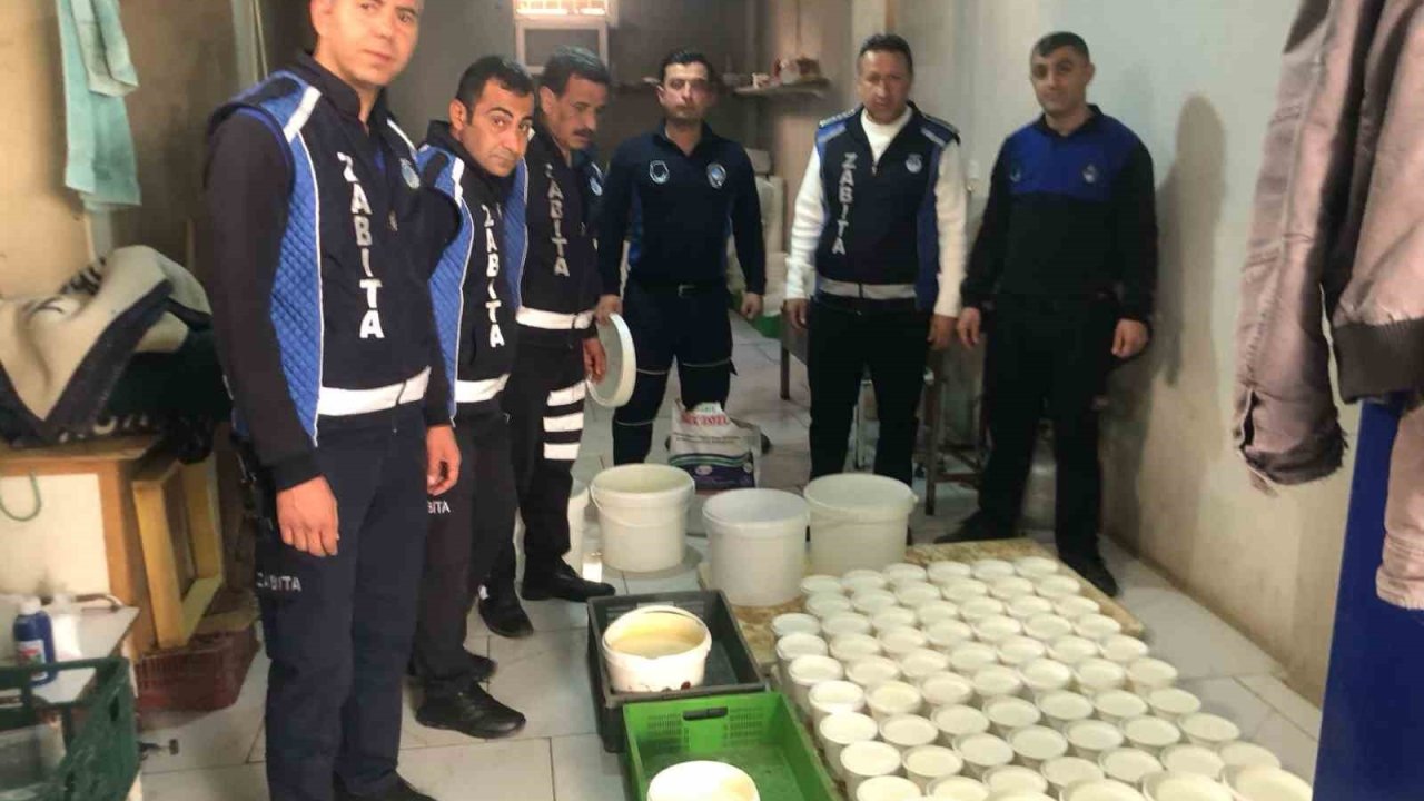 Hatay’da sağlıksız şartlarda üretilen 220 kilo süt ve süt ürünleri imha edildi