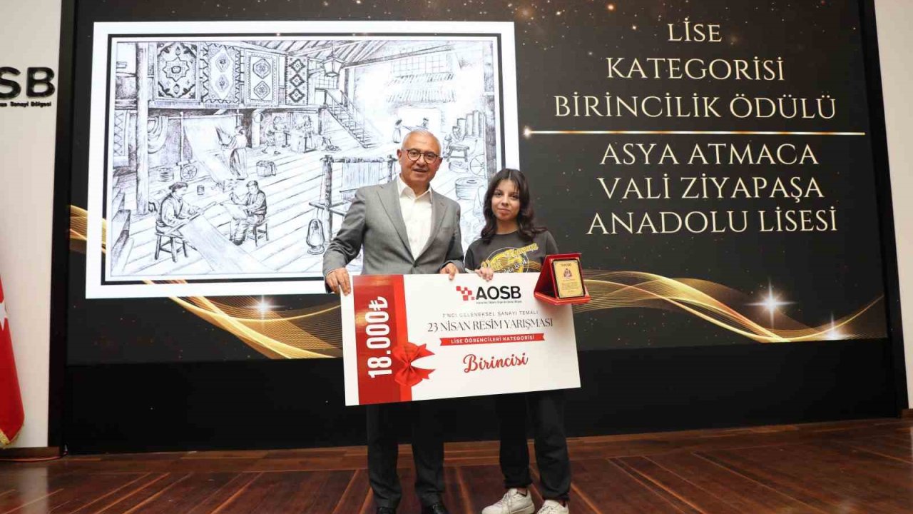 AOSB’nin geleneksel resim yarışmasında ödüller sahiplerini buldu