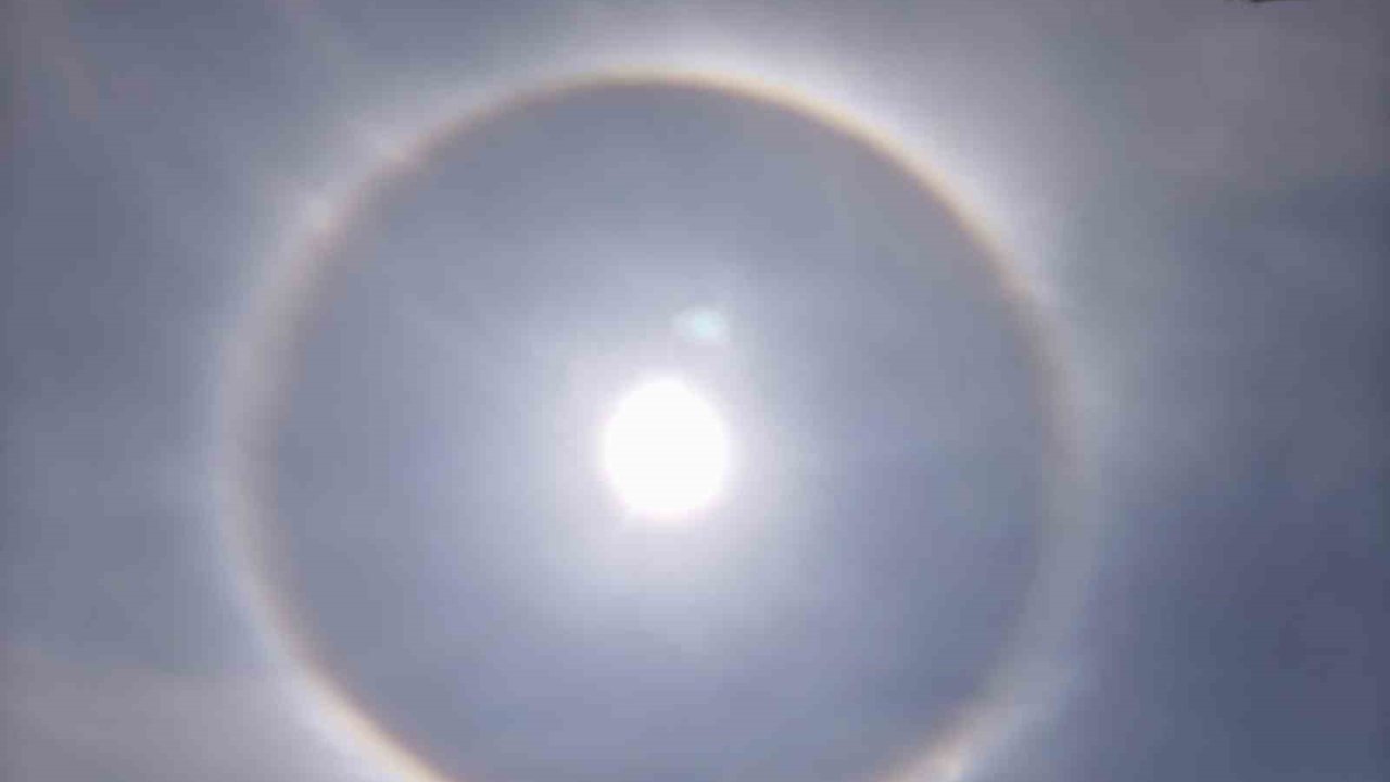 Işık halkası ‘Halo’ Develi’de görüldü