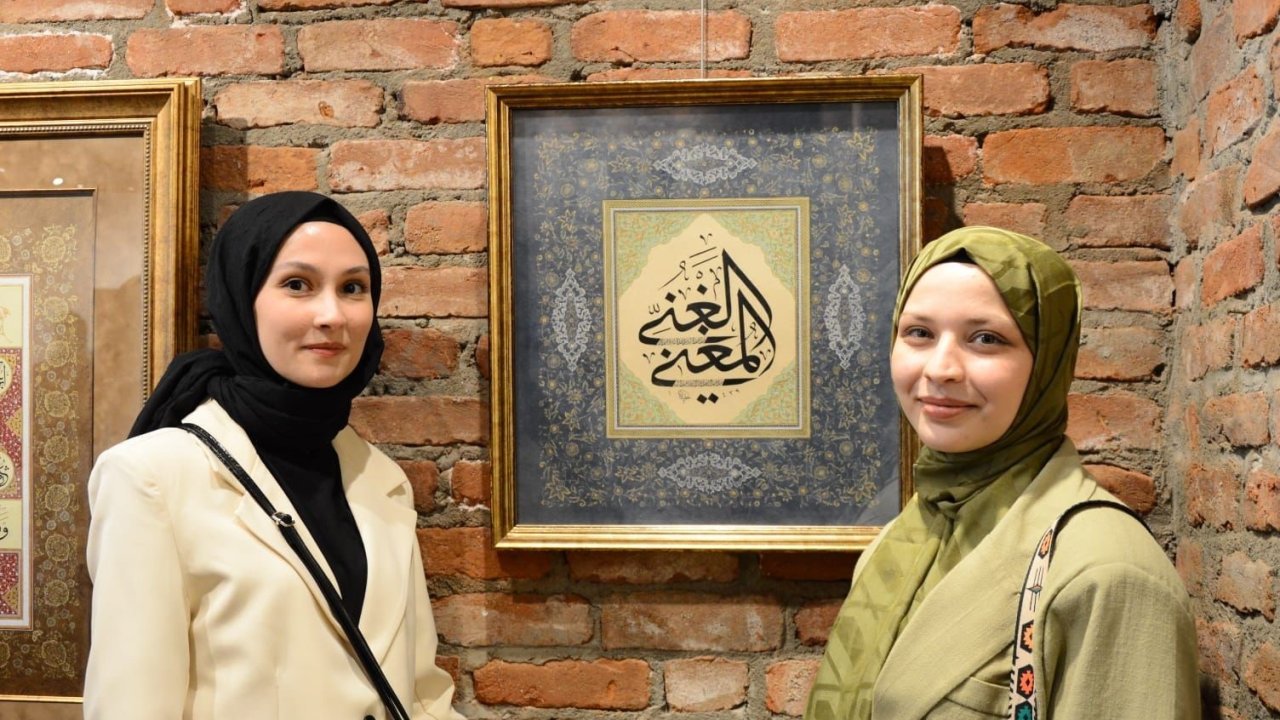 Özgün yorumlar taşıyan tezhip çalışmaları sanatseverlerle buluştu