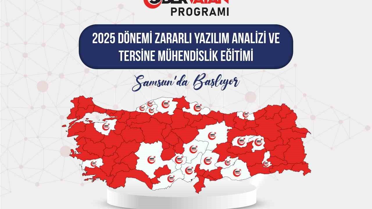 Samsun’da ‘Zararlı Yazılım Analizi ve Tersine Mühendislik Eğitimi’ gerçekleştirilecek