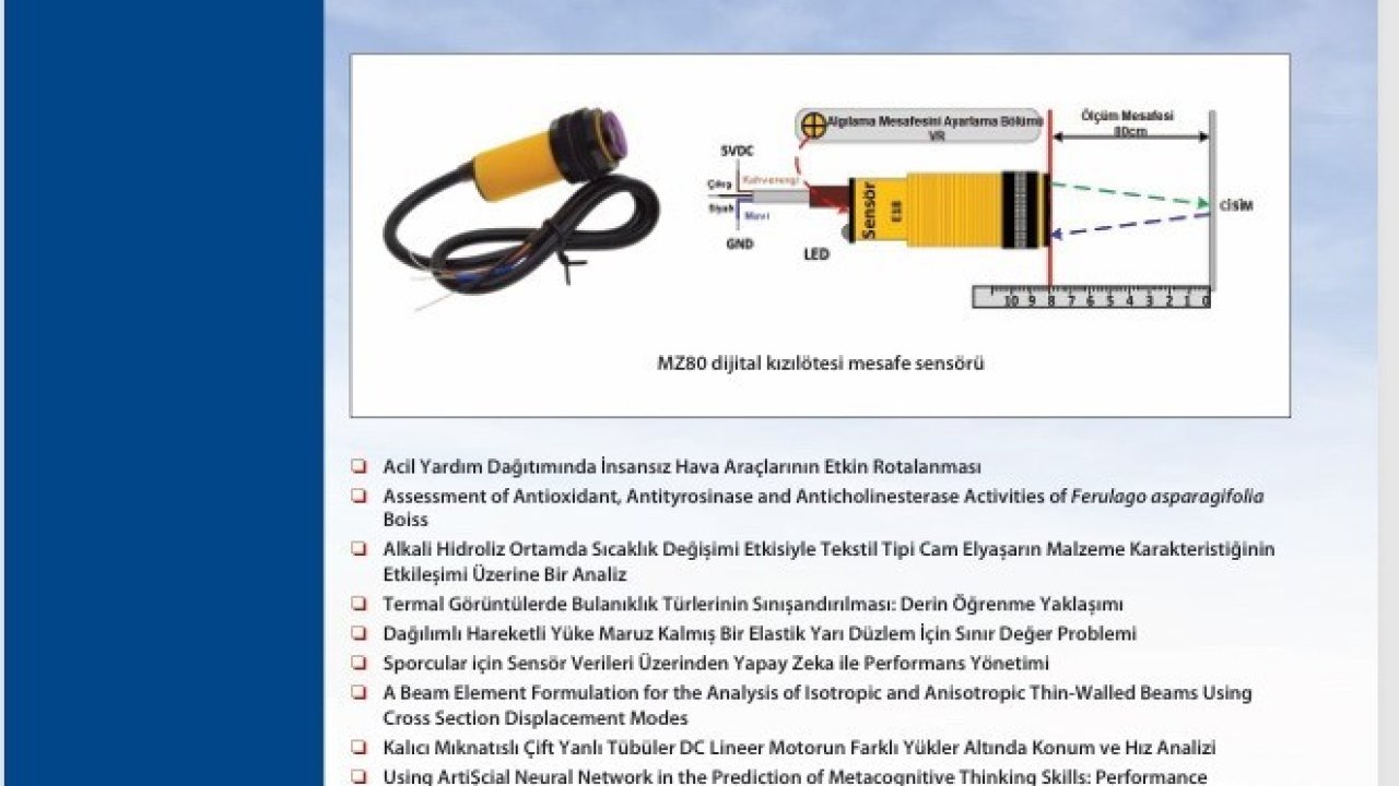 Karaelmas Fen ve Mühendislik Dergisi’nin 2025 Yılı 1. sayısı yayımlandı