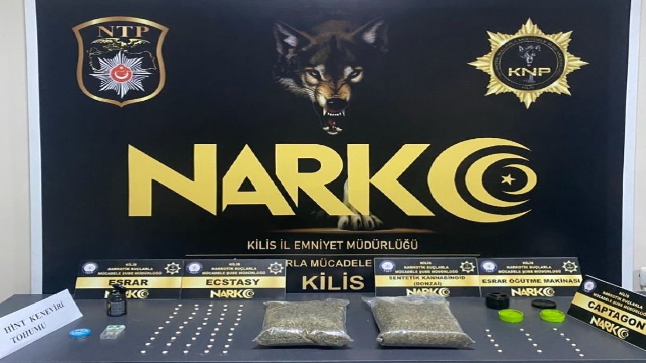 Kilis’te uyuşturucu operasyonu: 2 tutuklama