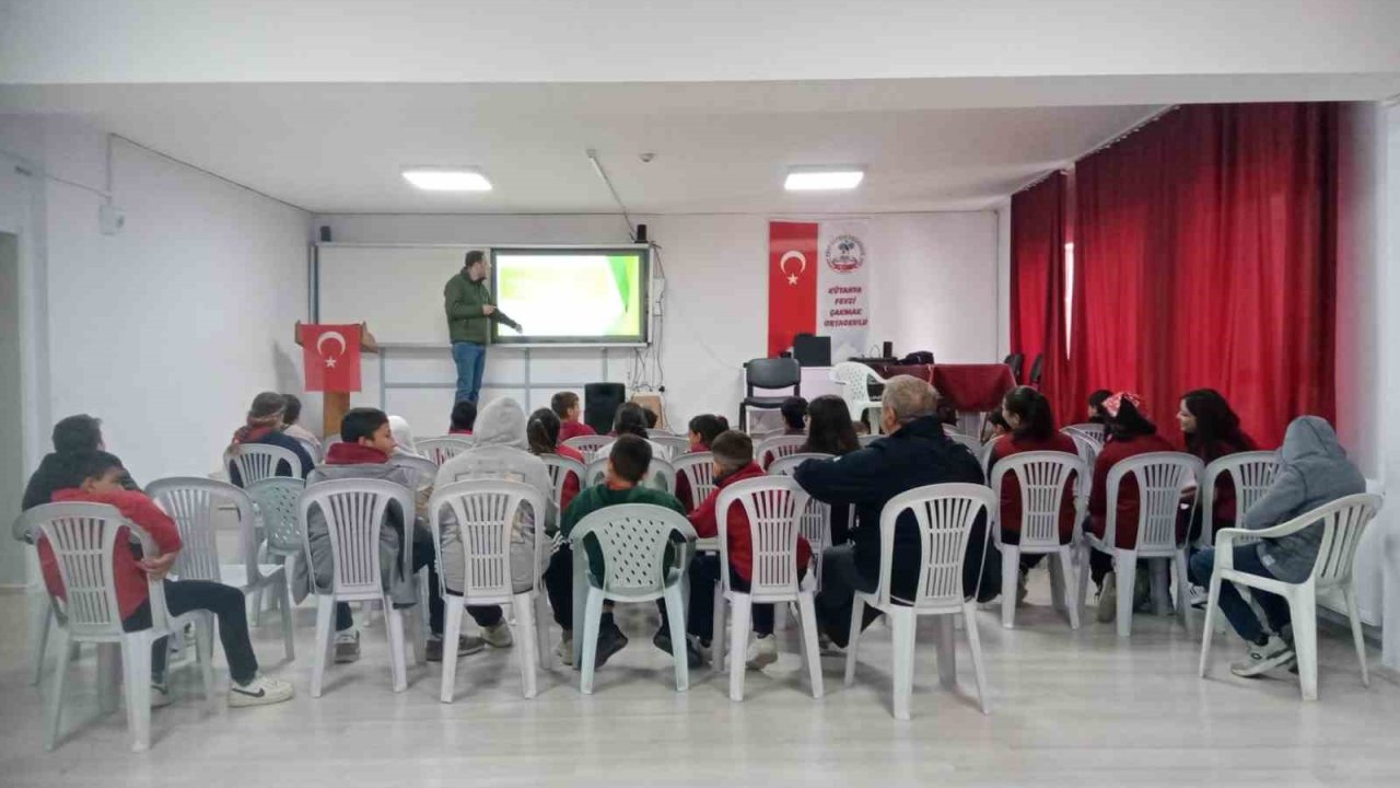 Kütahya DKMP’den öğrencilere biyolojik çeşitlilik, biyokaçakçılık ve yaban hayatı eğitimi