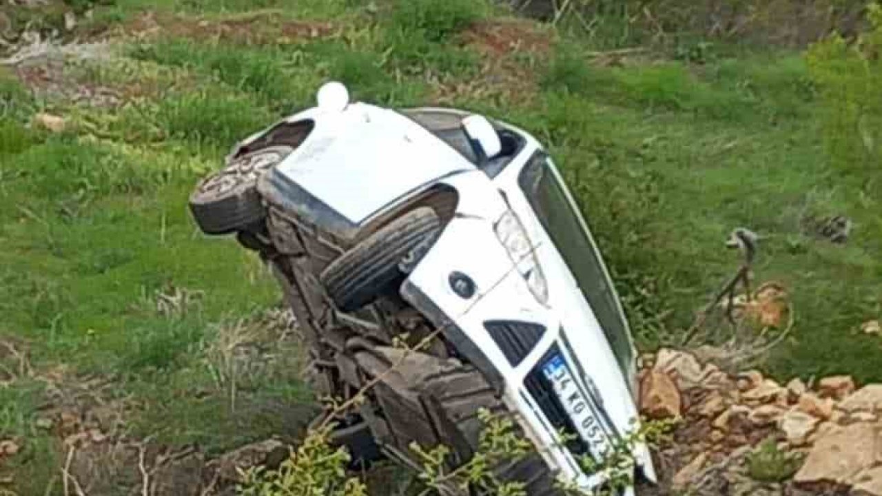 Elazığ’da otomobil yan yattı: 1 yaralı