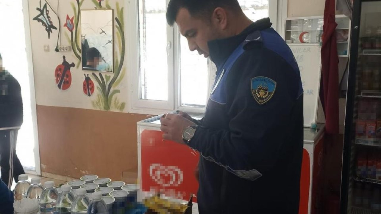 Turgutlu Zabıtasından okul kantinlerine denetim