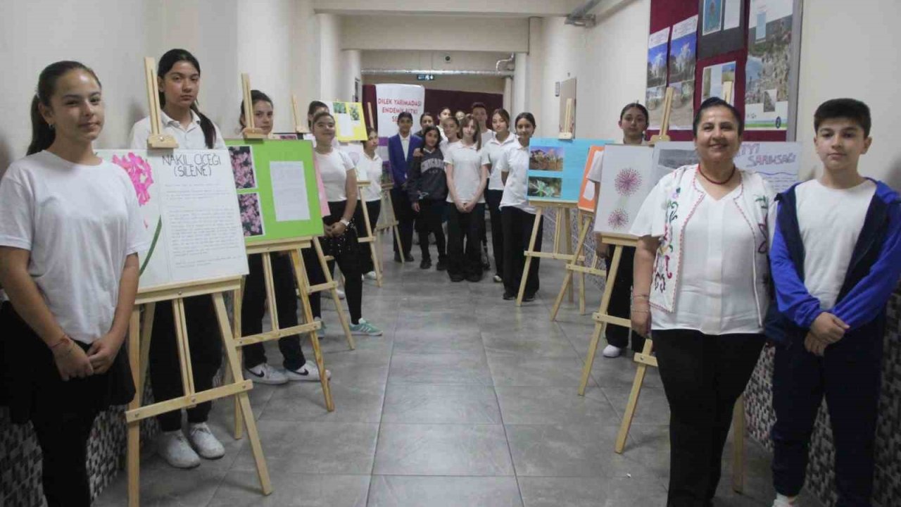 Ortaokul öğrencileri endemik türlere dikkat çekti