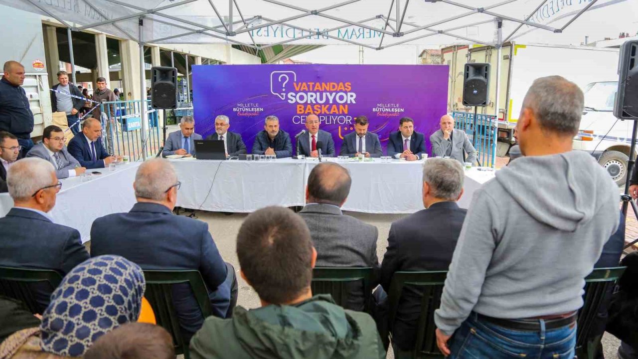 Meram’ın mahallelerinde hizmet seferberliği sürüyor