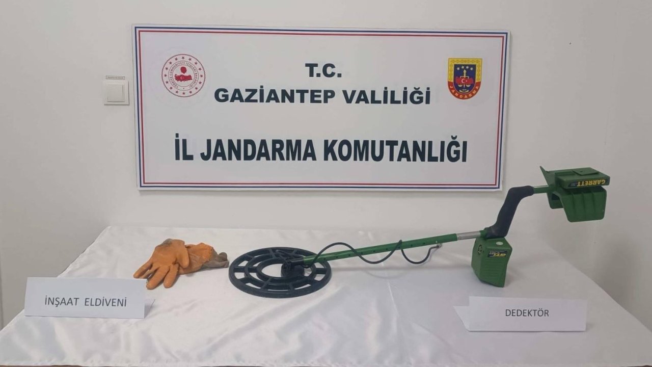 Gaziantep’te kaçak kazı yapan 3 şahıs suçüstü yakalandı