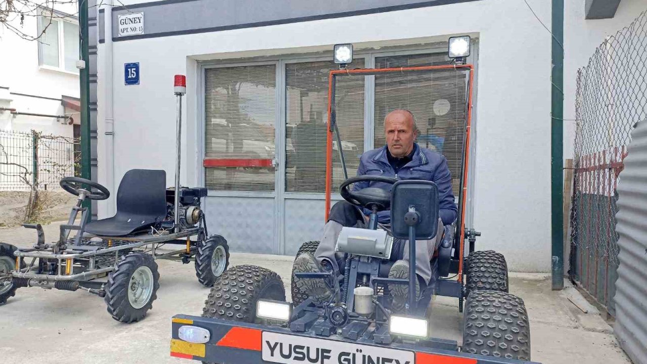 Ankaralı usta kendi imkanlarıyla go-kart yaptı, seri üretime geçti