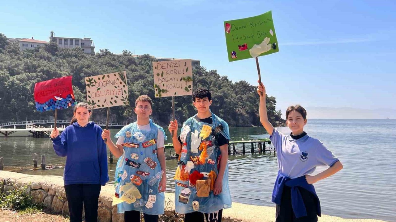 Heybeliada öğrencilerinden çevre koruma çağrısı