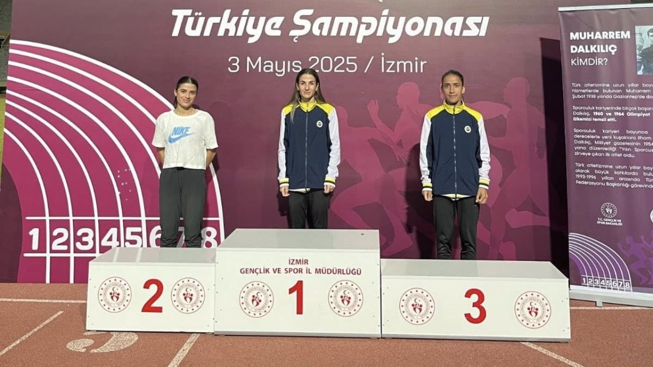 Muşlu atlet Derya Kunur, Türkiye üçüncüsü oldu