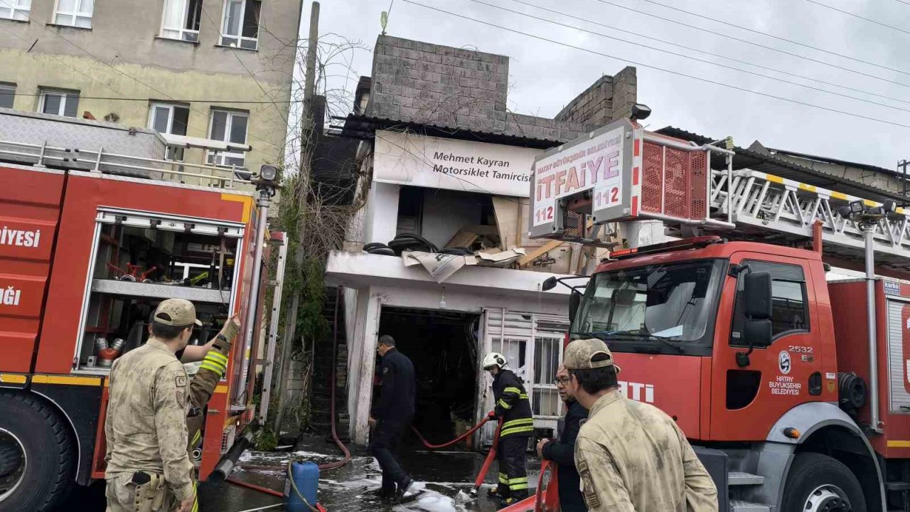 Dörtyol’da korkutan yangın