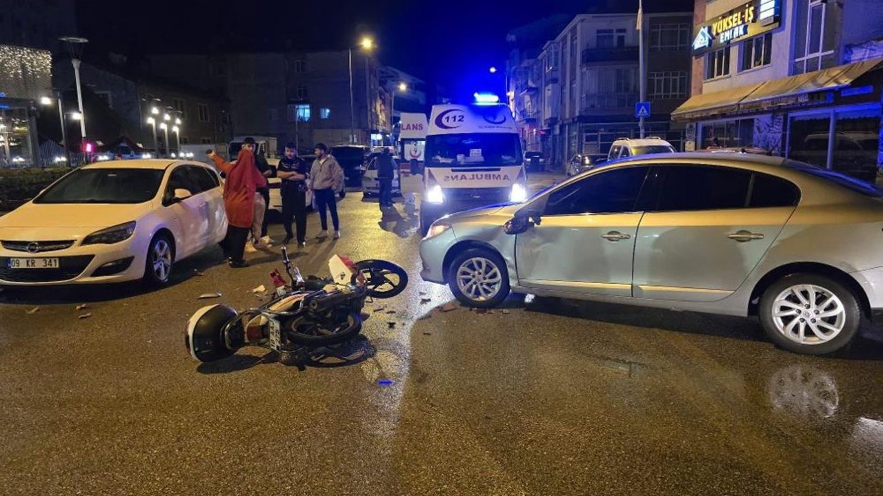 Ankara’da motosikletle otomobil çarpıştı: 1 yaralı