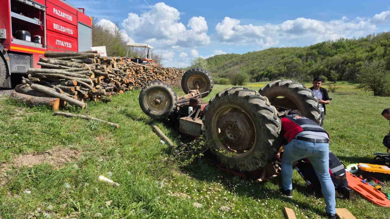 Bilecik’te traktör kazası, 1 kişi yaralandı