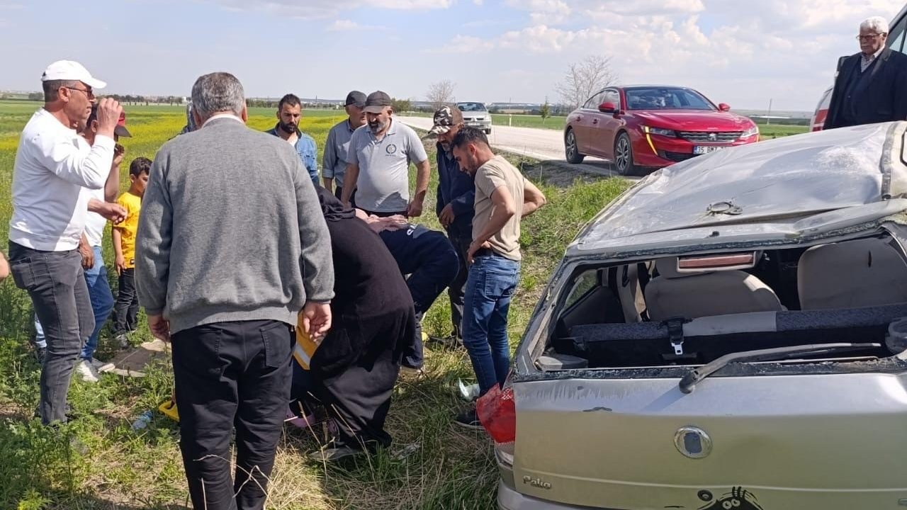 Kulu’da otomobil  takla attı: 1 yaralı