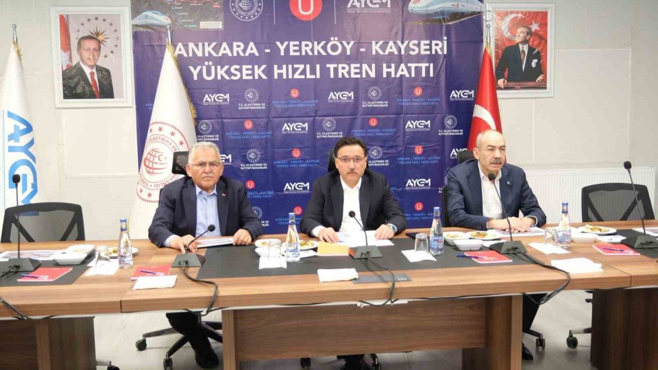 Başkan Büyükkılıç’tan yüksek hızlı tren şantiyesinde inceleme