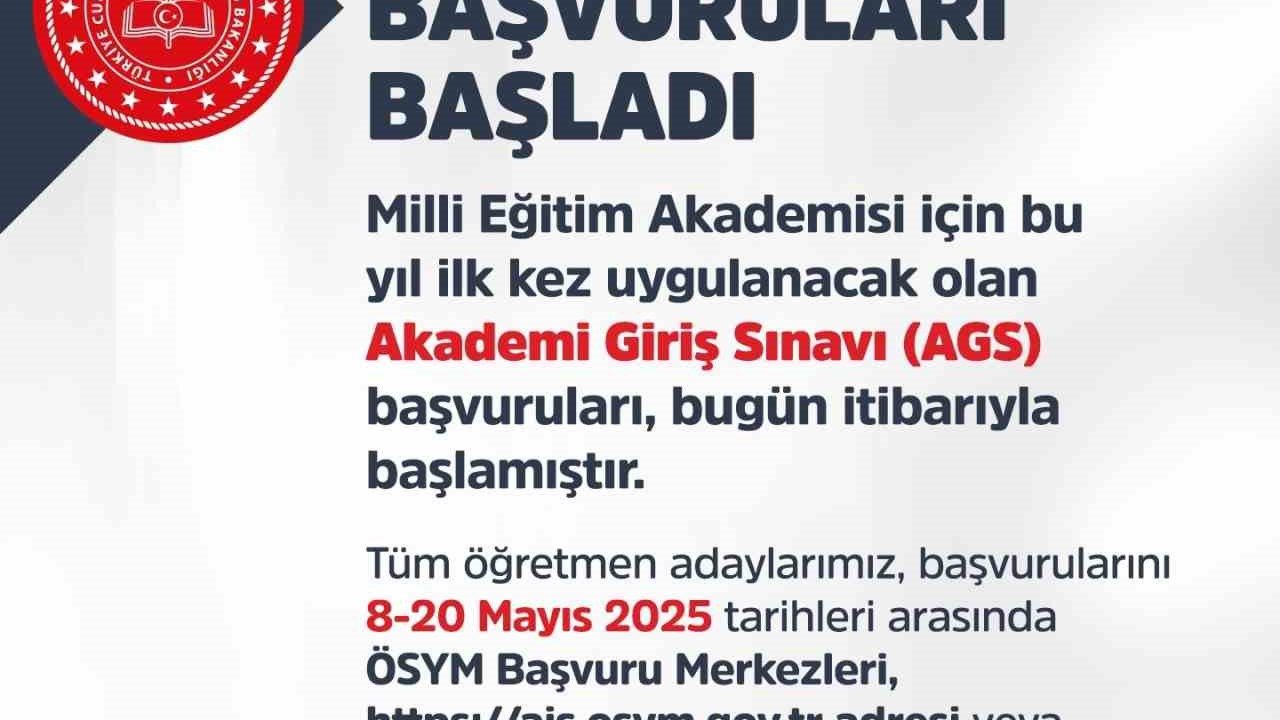 Bakan Tekin, AGS başvurularının başladığını duyurdu