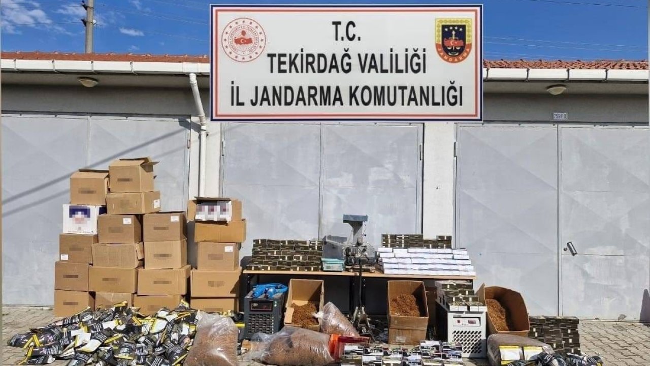 Tekirdağ’da 240 bin makaron ve 220 kilo tütün ele geçirildi