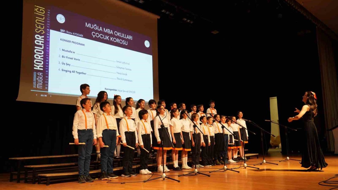 Muğla’da Uluslararası Korolar Şenliği, coşkulu finalle tamamlandı