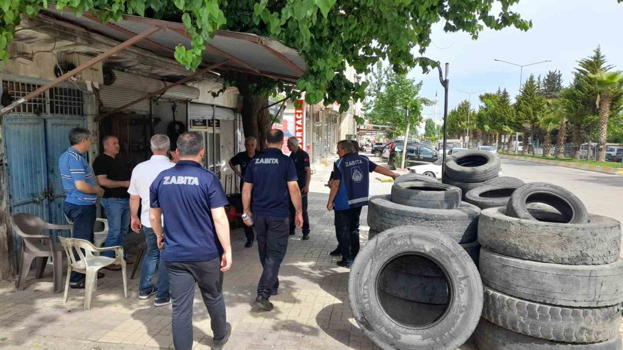 Kahta Belediyesi’nden kaldırım işgallerine karşı sıkı denetim