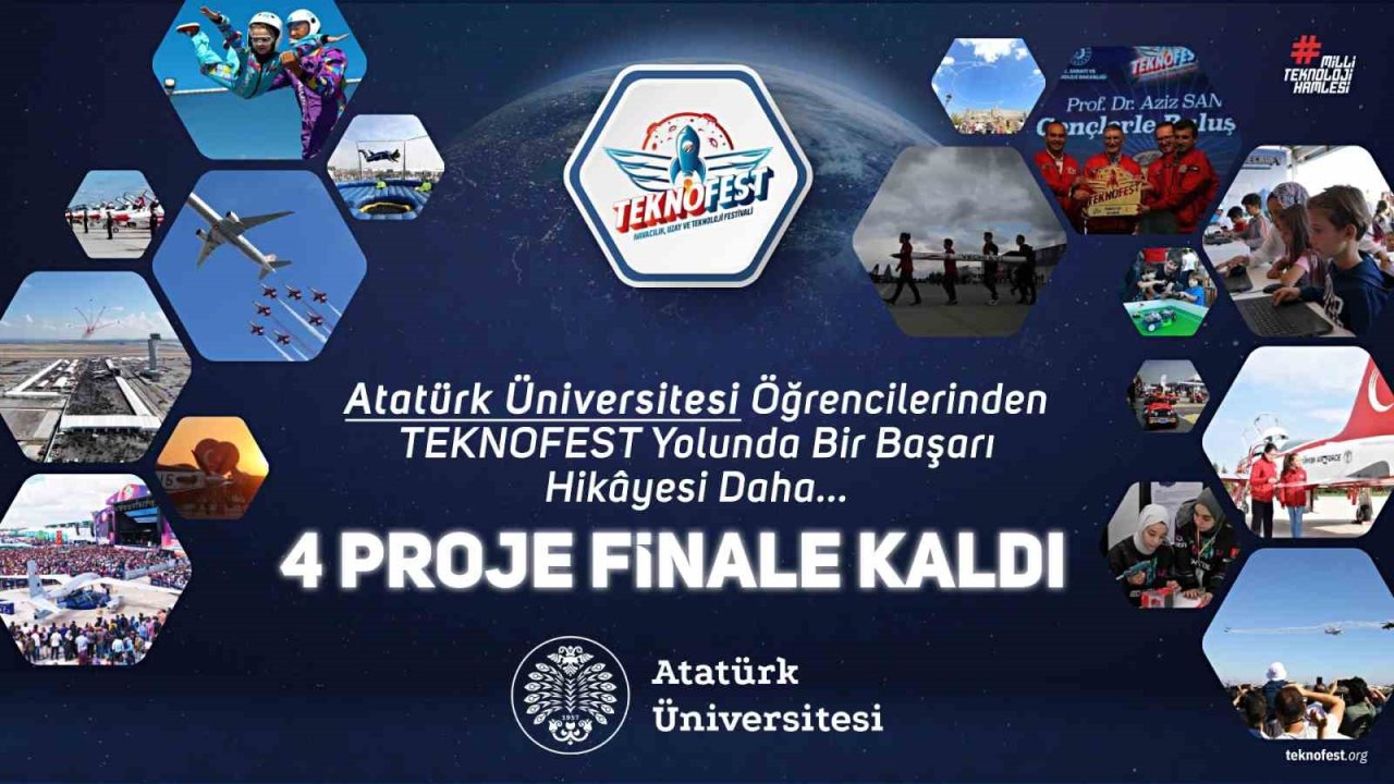 Atatürk Üniversitesi öğrencilerinden Teknofest yolunda bir başarı hikâyesi daha