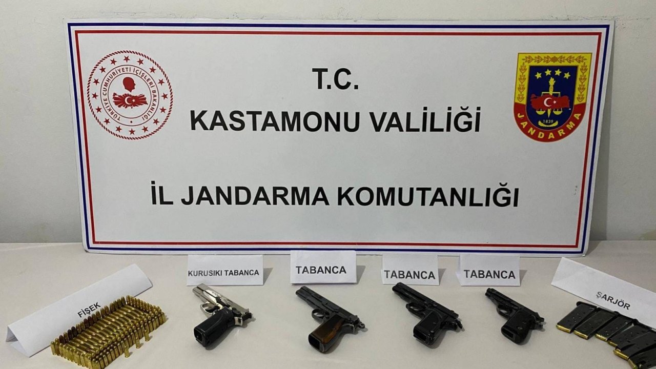 Kastamonu’da kaçak silah operasyonu: 1 gözaltı