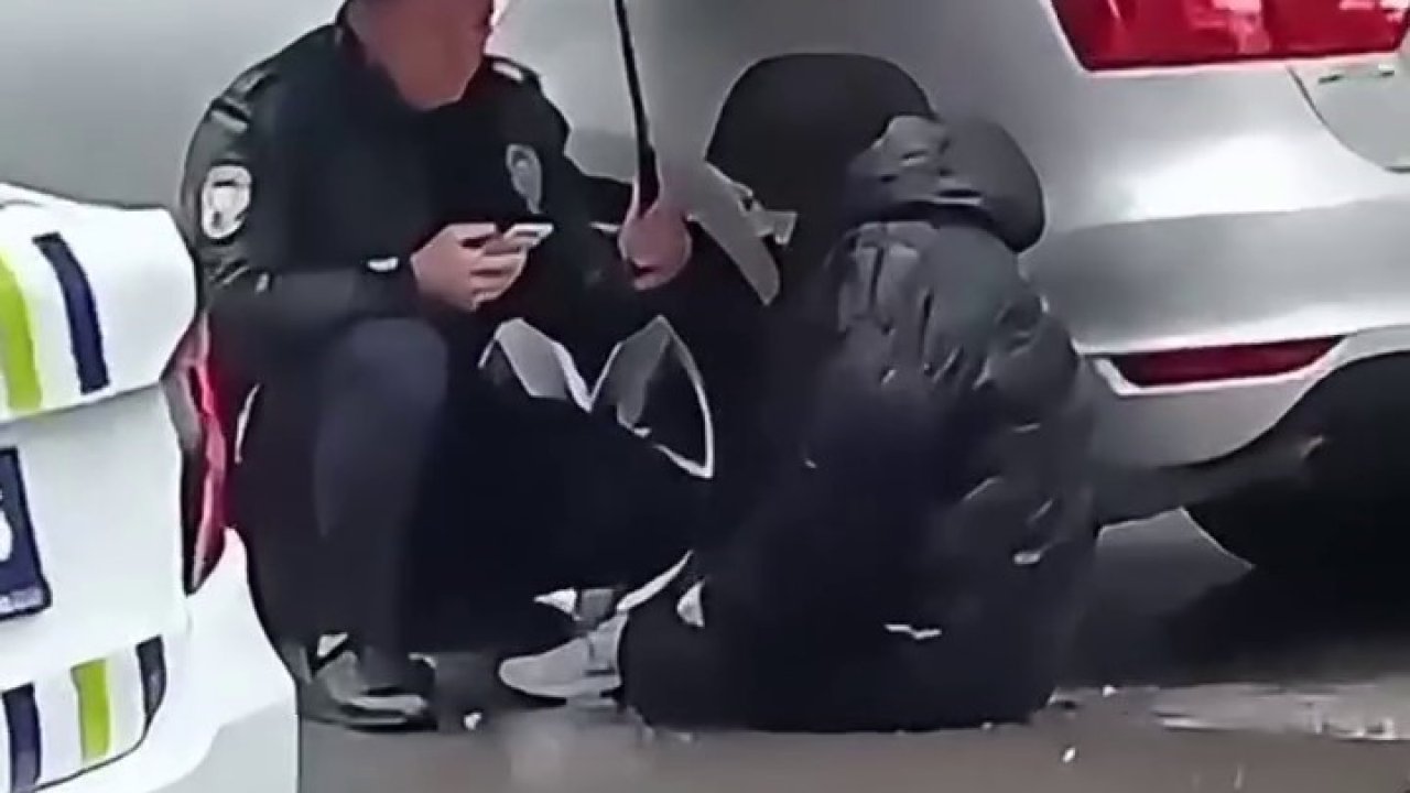 Polisten yürek ısıtan davranış