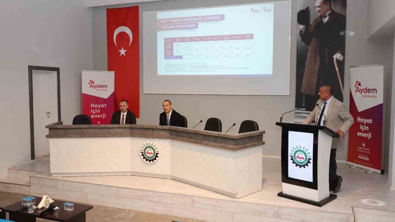 Denizli OSB’de enerji sektöründeki güncel gelişmeler sanayicilere aktarıldı