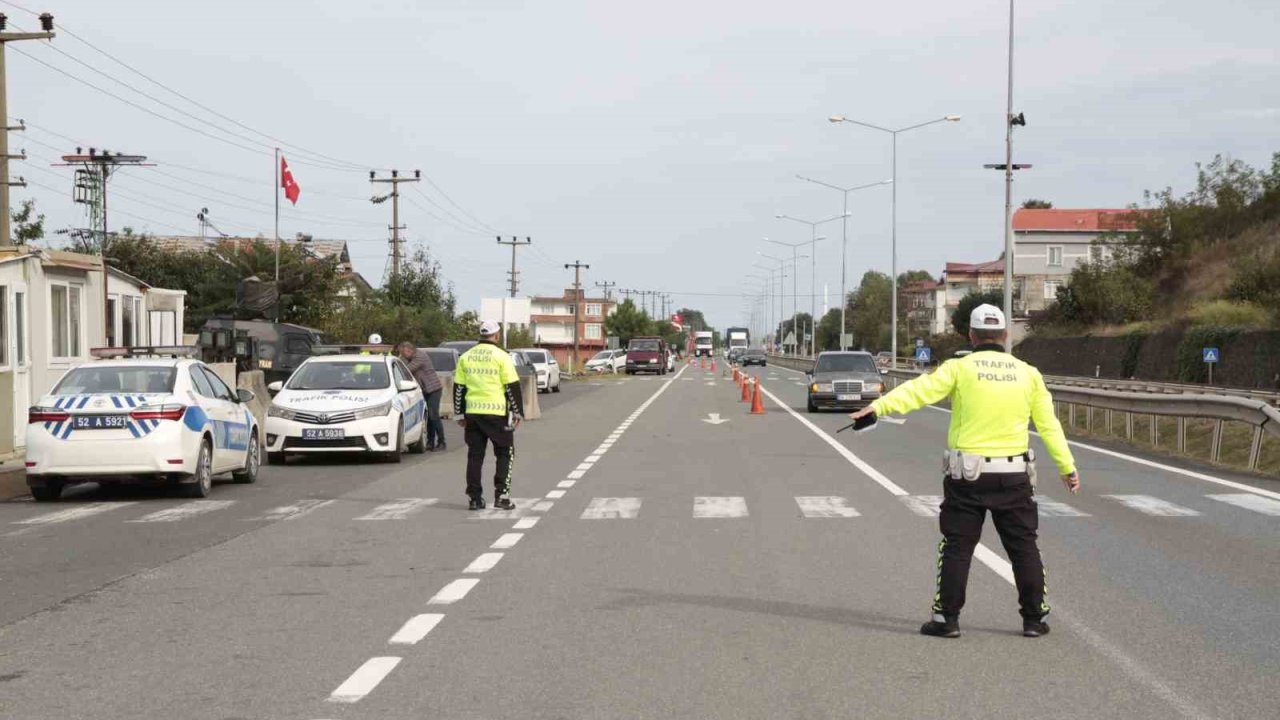 Ordu’da bir haftada 17 bin araç ve sürücüsü denetlendi