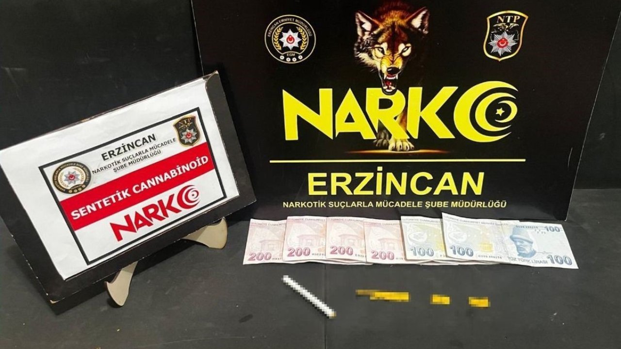 Erzincan’da uyuşturucu ticaretinden 1 kişi tutuklandı