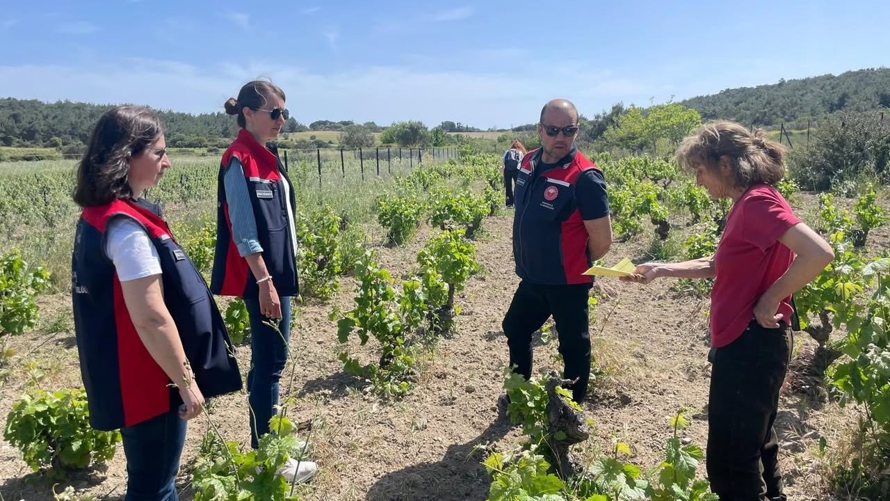 Bozcaada’da organik tarım dentimleri yapıldı