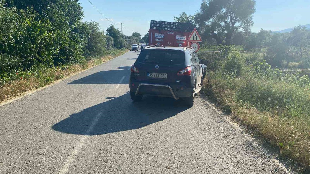 Ödemiş’te zincirleme kaza: 2 yaralı