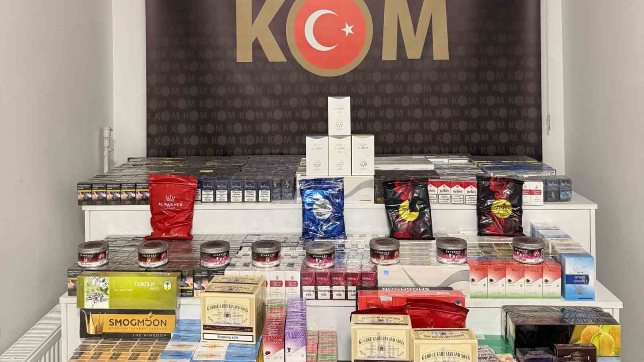 TEM’de durdurulan araçta kaçak tütün ve çay ele geçirildi