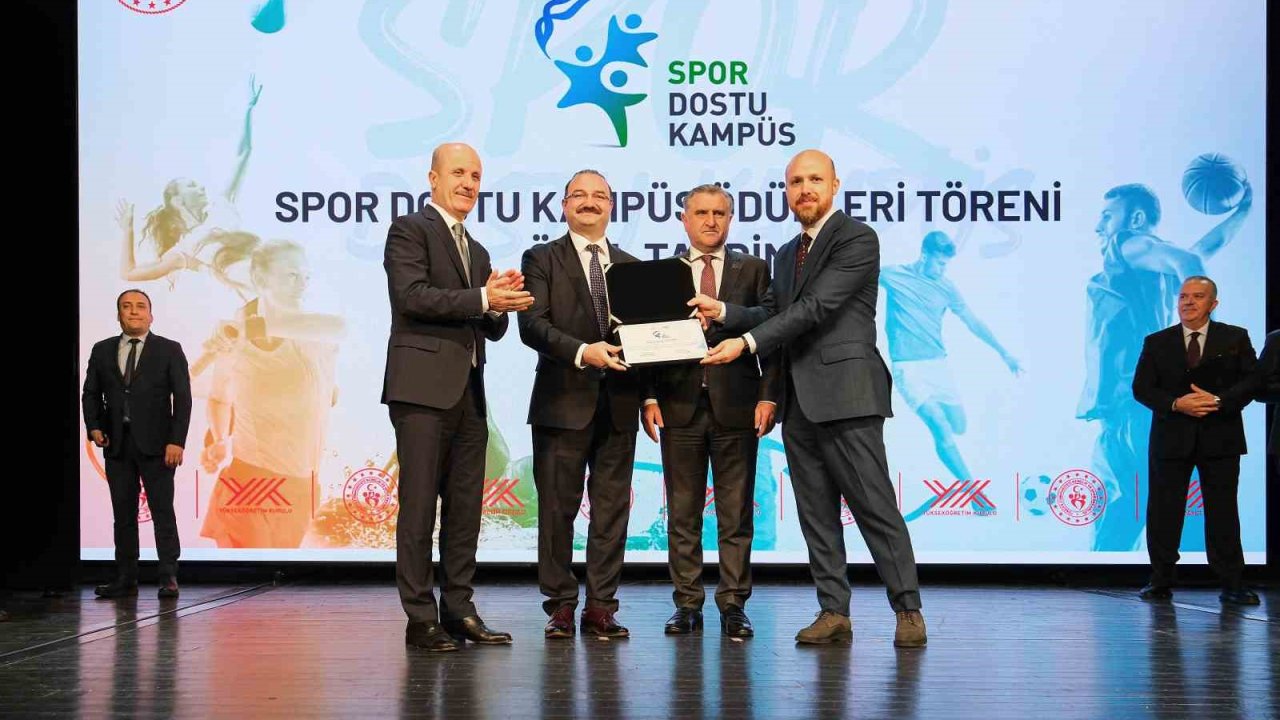 Atatürk üniversitesi "Spor dostu kampüs" unvanına layık görüldü