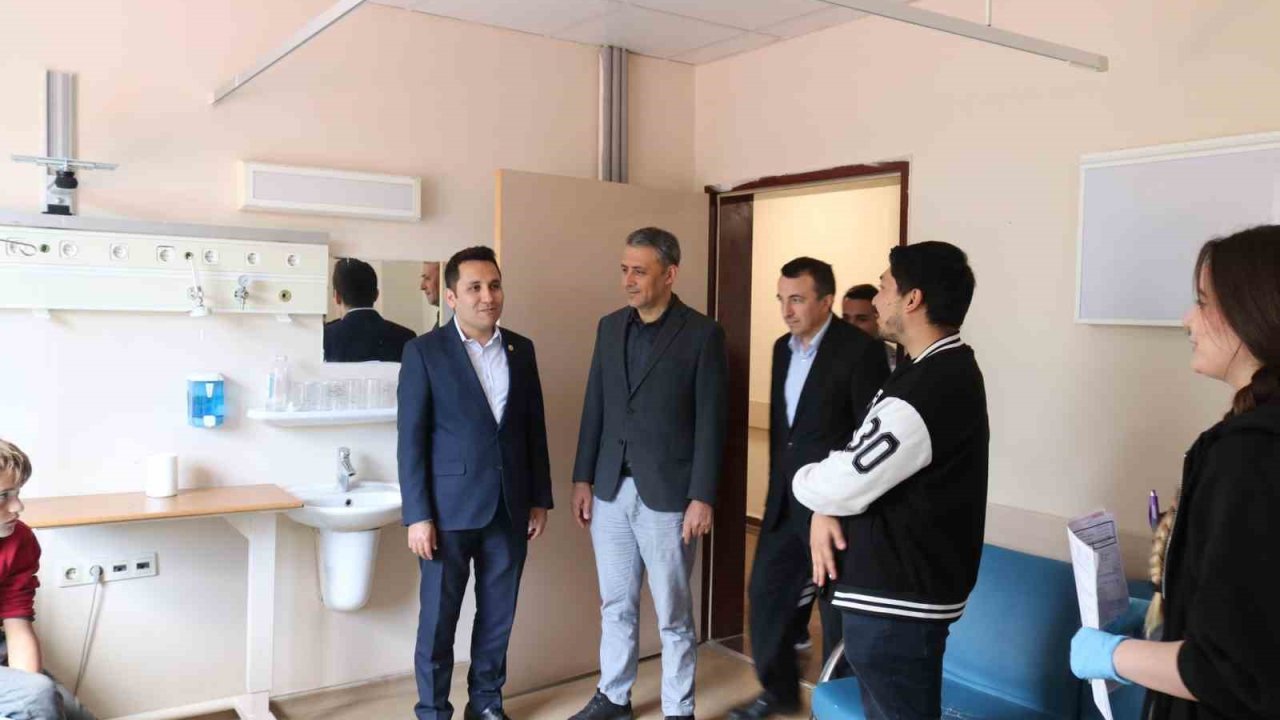 Kaymakam Bildirici’den eğitim ve sağlık kurumlarına ziyaret