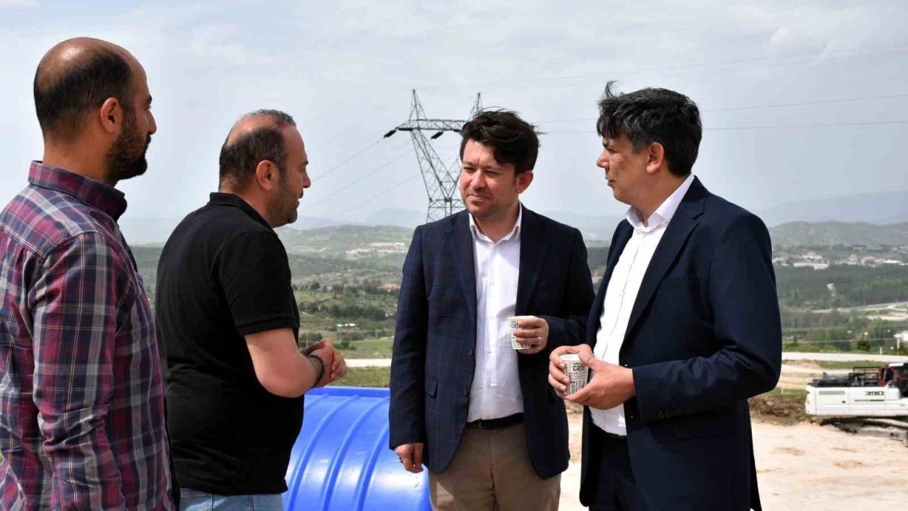 Başkan Durgut, 2. Etap TOKİ inşaatını yerinde inceledi