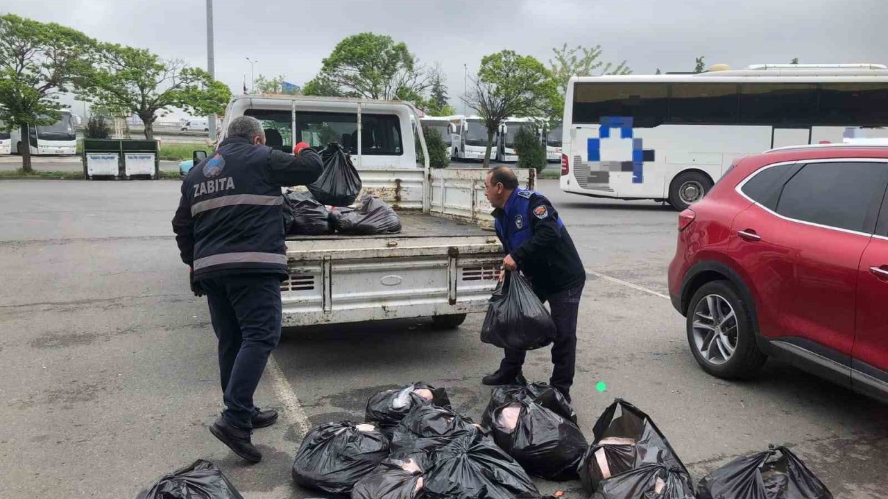 Samsun’da uygunsuz şartlarda taşınan 500 kilo iç yağına el konuldu
