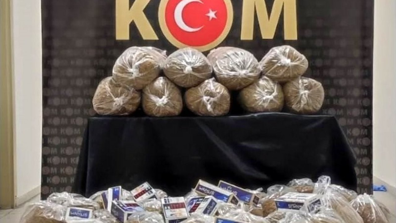 Bayburt’ta 180 kilo tütün, 8400 adet makaron ele geçirildi