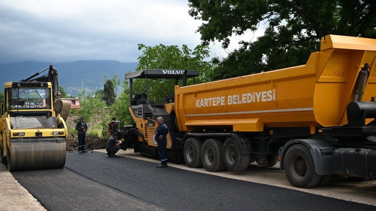 Kartepe’de 930 ton asfalt serimi gerçekleştirildi