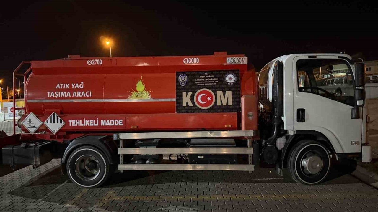 Aydın’da 4 ton atık yağ ele geçirildi