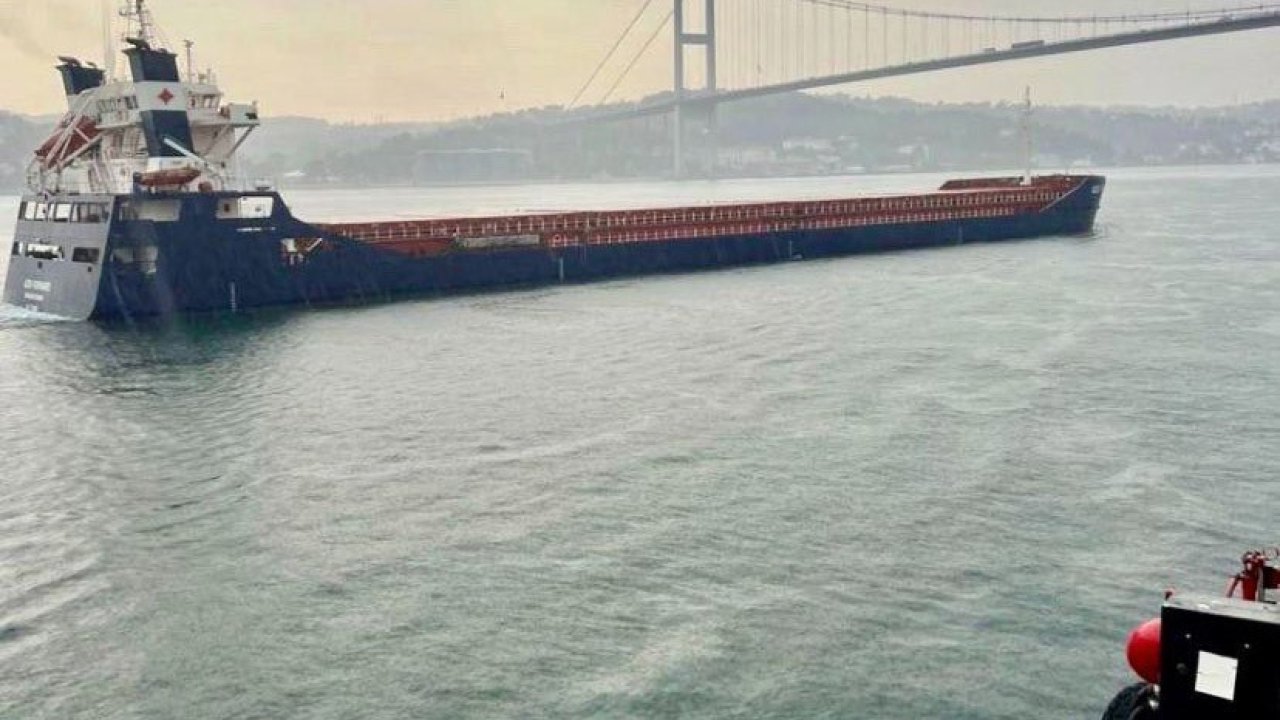 Arızalanan gemi, Ahırkapı Demir Sahası’na demirletildi