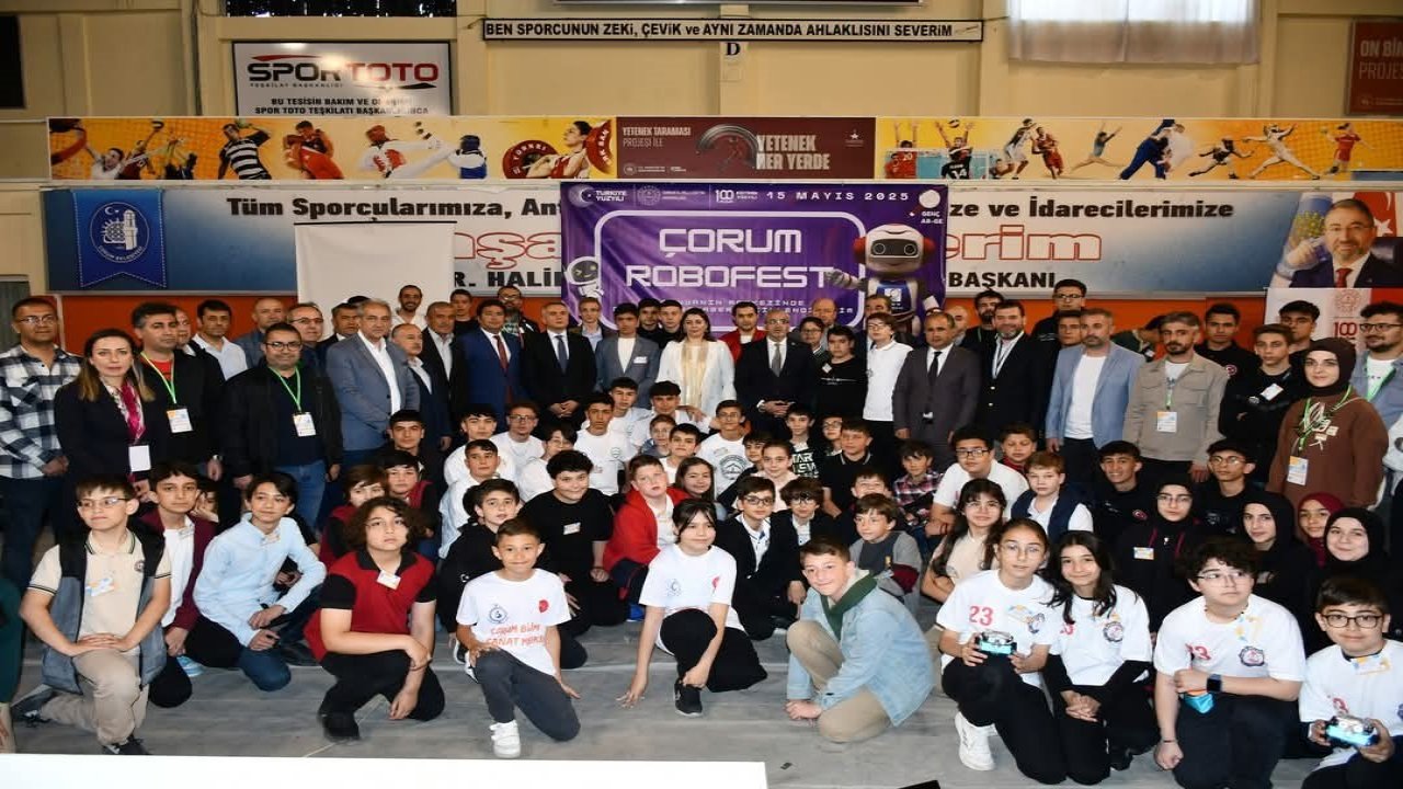 Çorum’da ilk kez düzenlenen RoboFest’te 44 robot yarıştı