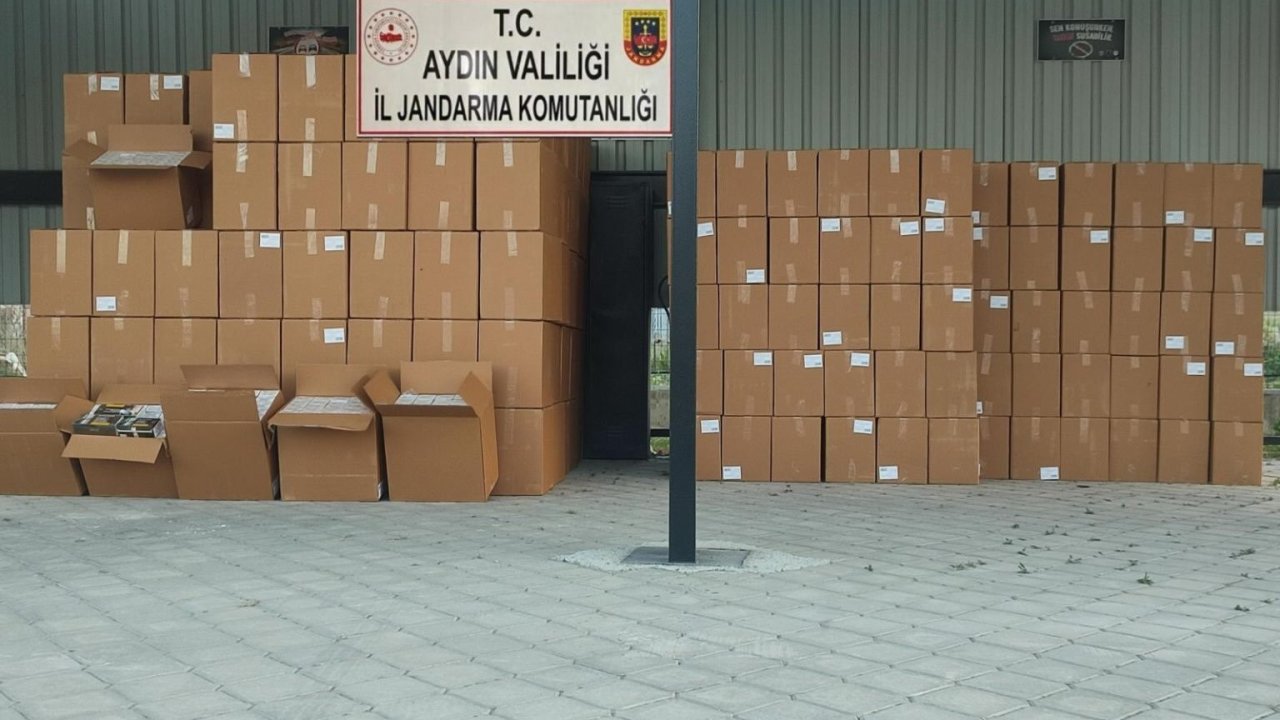 Aydın’da 4,5 milyon değerinde makaron ele geçirildi