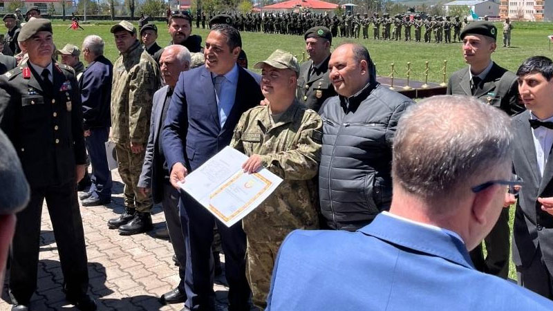 Kars’ta Temsili Askerlik Coşkusu