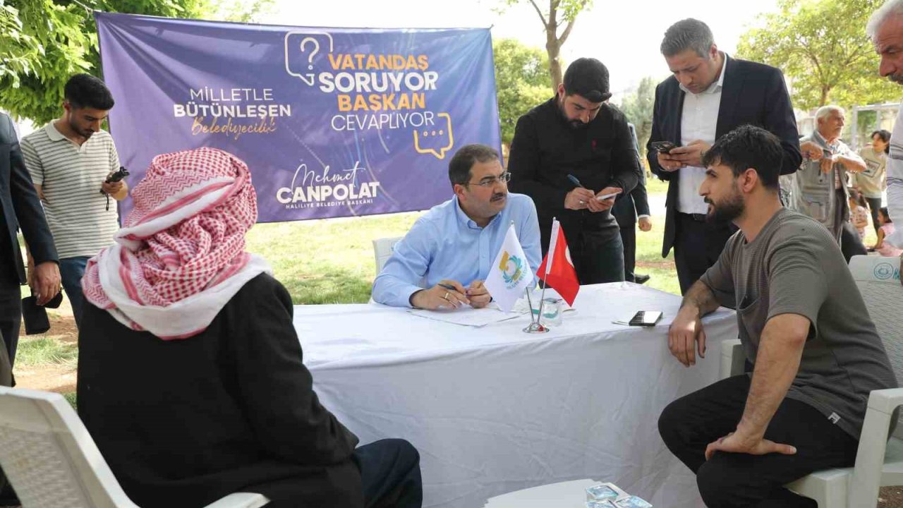 Başkan Canpolat vatandaşın sorularını cevapladı