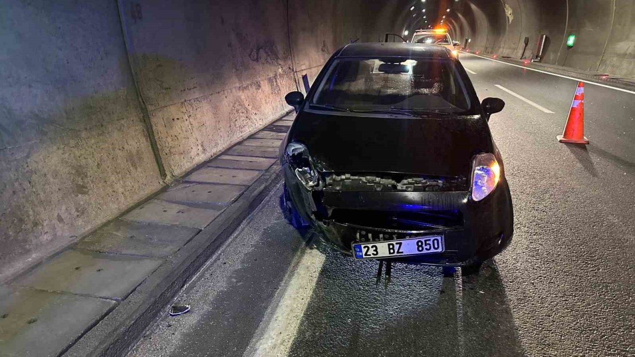 Erkenek  tünelinde trafik kazası: 1 yaralı