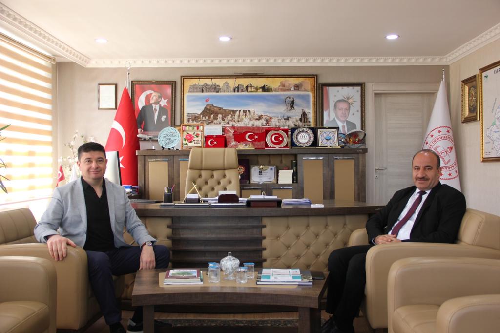 Başkonsolos Aliyev'den  Milli eğitim müdürü Kaya'ya ziyaret